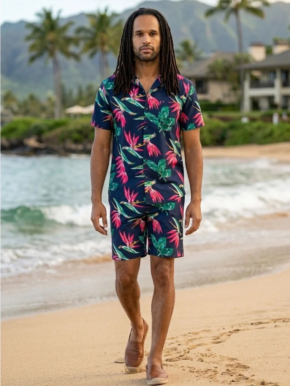 NWT Bonobos Men’s Navy Floral 9” Swim Board Shorts Trunks - Size 35